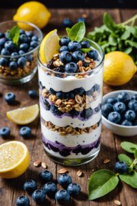 Blueberry Lemon Greek Yogurt Parfait