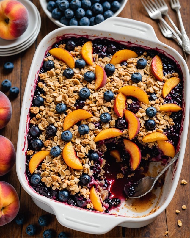 Blueberry Peach Crumble