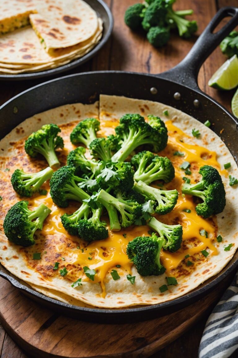 Broccoli And Cheddar Quesadillas