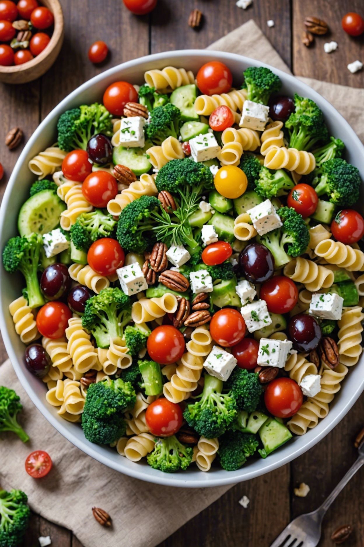 Broccoli Grape And Pasta Salad