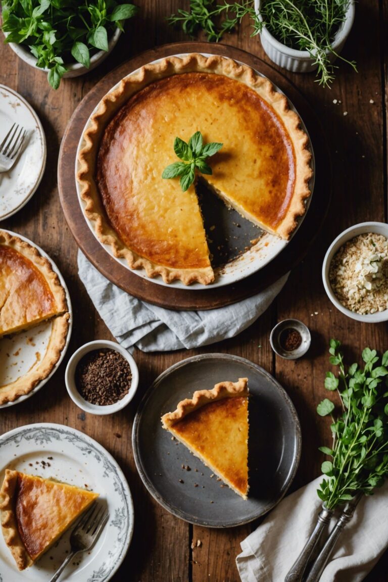 Buttermilk Pie With Molasses