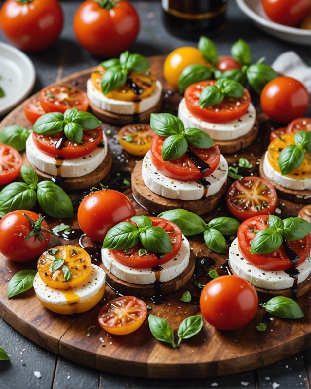 Caprese Salad with Fresh Mozzarella and Basil