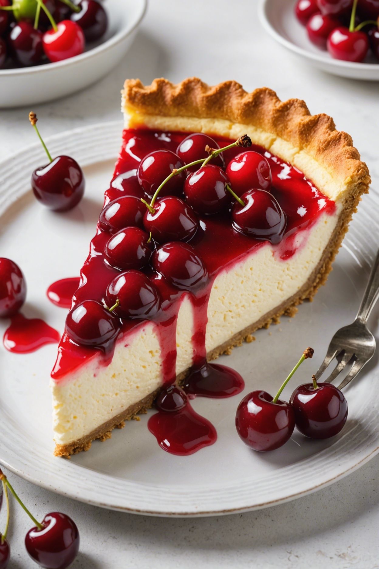 Cherry Cheesecake Pie