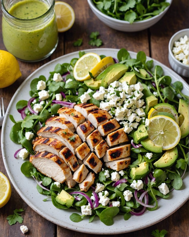 Chicken and Avocado Salad with Lemon Vinaigrette