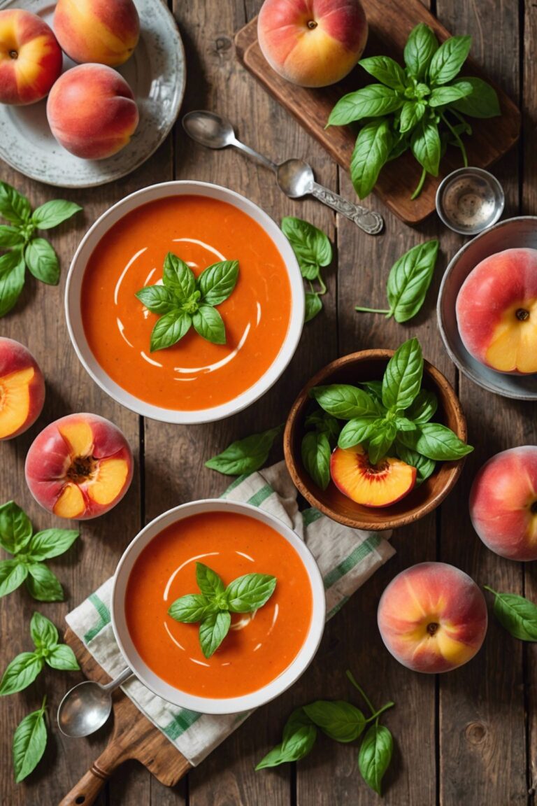Chilled Tomato and Peach Soup