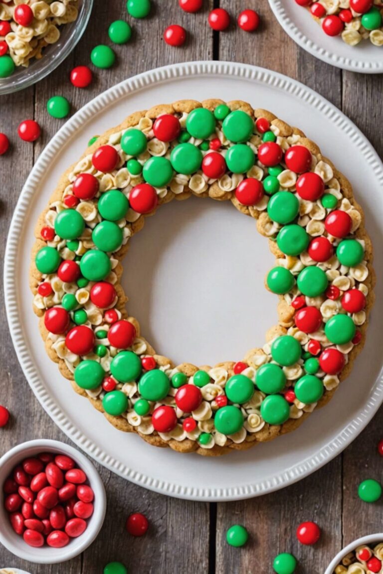 Christmas Cornflake Wreath Cookies