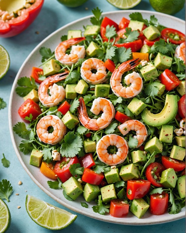 Cilantro Lime Shrimp and Avocado Salad