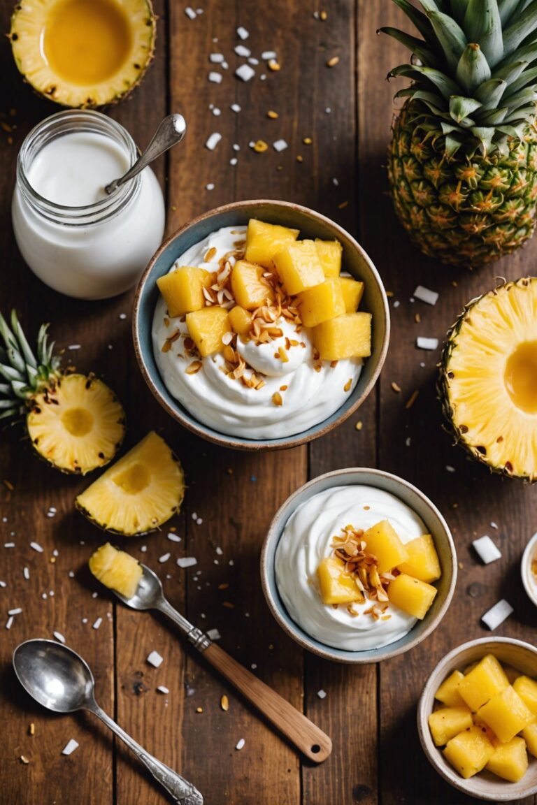 Coconut Yogurt with Pineapple