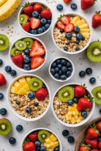 Cold Oatmeal with Fresh Fruit