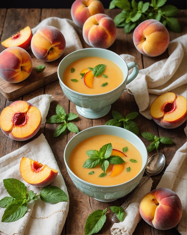 Cold Peach Soup