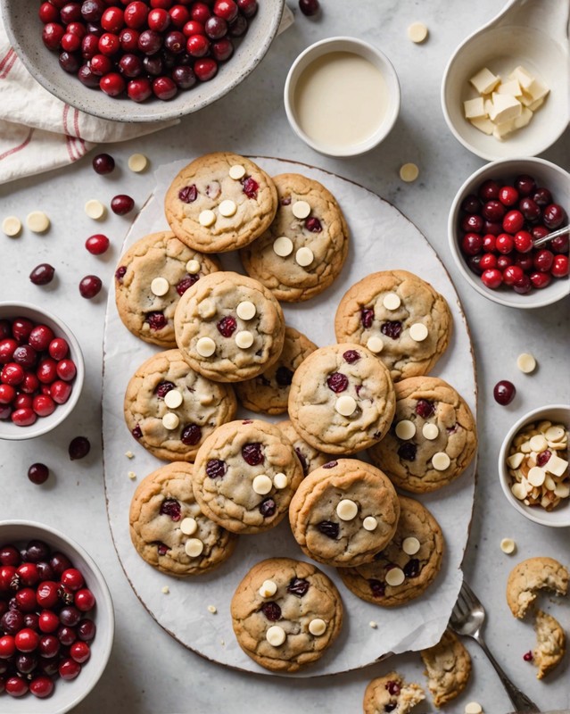 Cranberry White Chocolate Chip Cookies