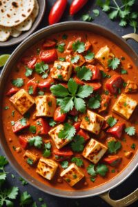 Creamy Halloumi Tomato Curry