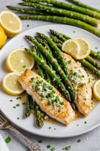 Creamy Lemon Chicken And Asparagus