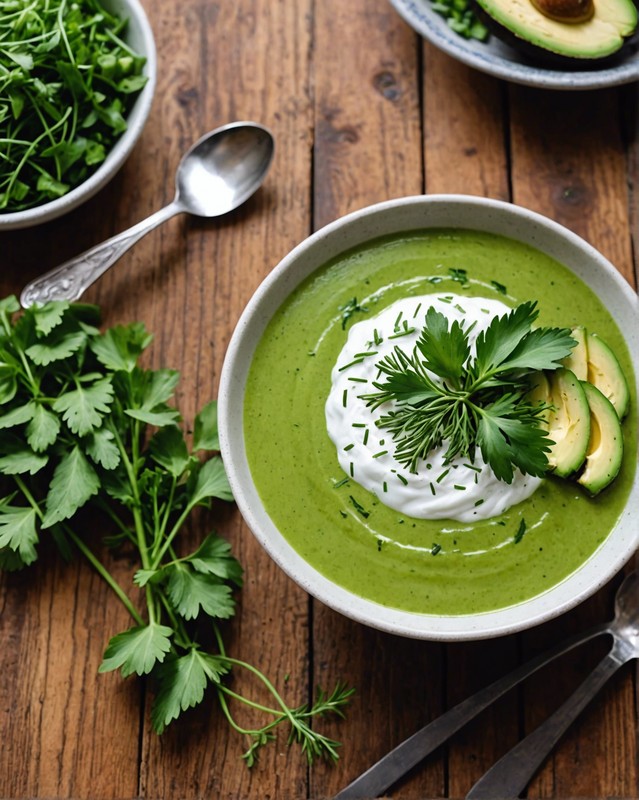 Cucumber and Avocado Soup