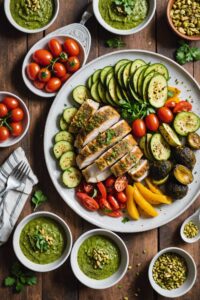 Easy Pesto Chicken And Vegetables