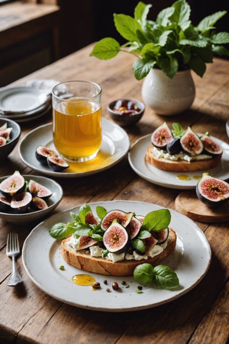 Fresh Fig and Goat Cheese Toast