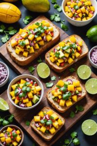 Fresh Mango Salsa with Toast