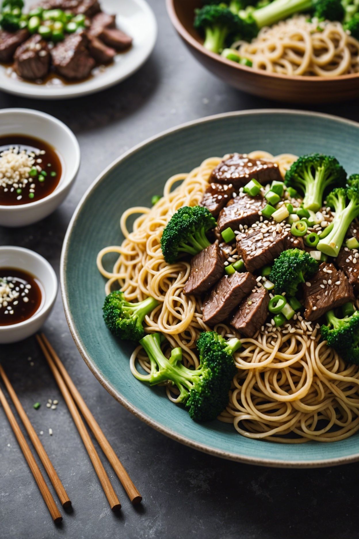 Garlic Noodles With Beef And Broccoli