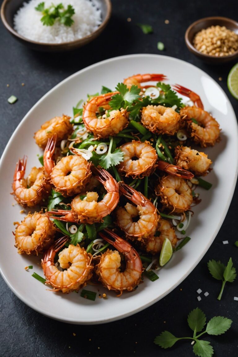 Goong Tod Kratiem Prik Thai Prawns Fried With Garlic And White Pepper Two Step Fry