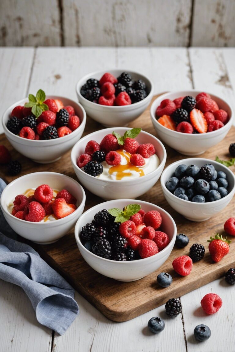Greek Yogurt with Honey and Fresh Berries