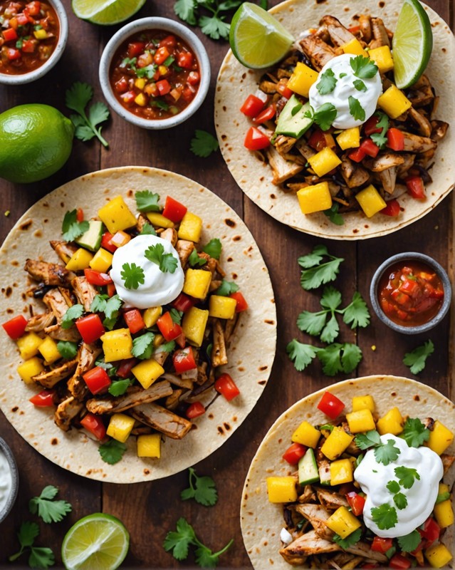 Grilled Chicken Fajitas with Pineapple Salsa