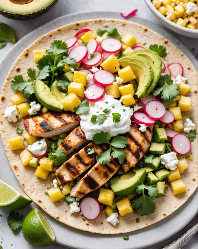 Grilled Chicken Tacos with Pineapple Slaw