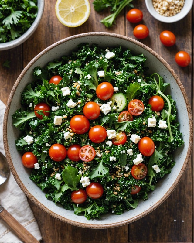 Kale and Quinoa Salad with Lemon Vinaigrette