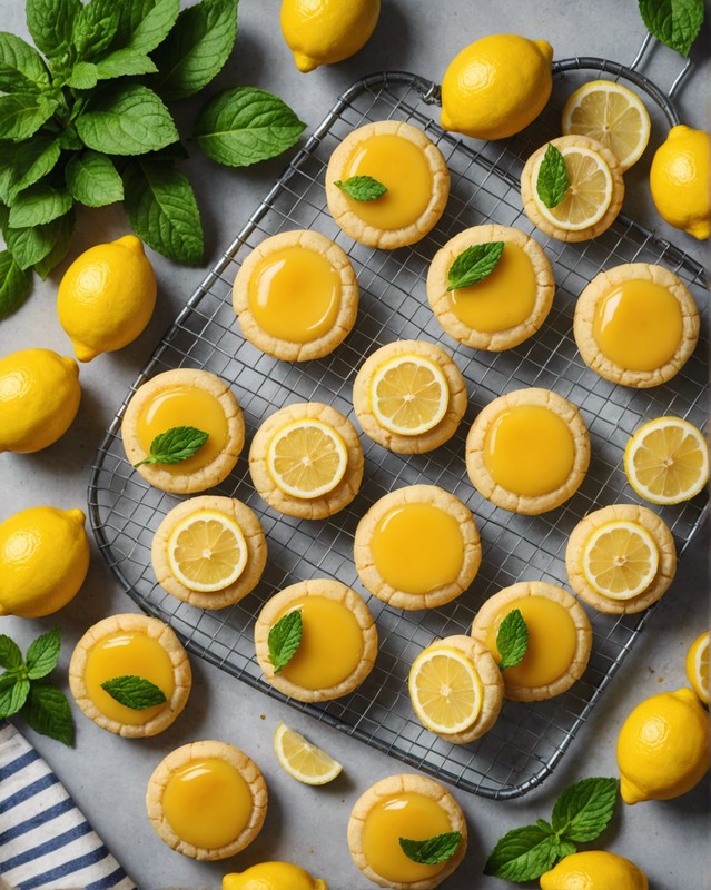 Lemon Curd Thumbprint Cookies