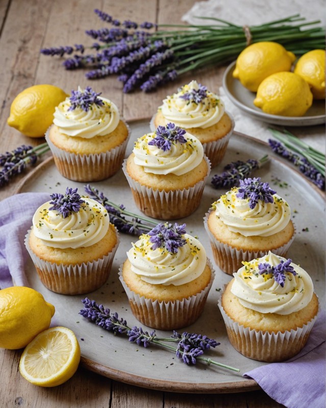 Lemon Lavender Cupcakes