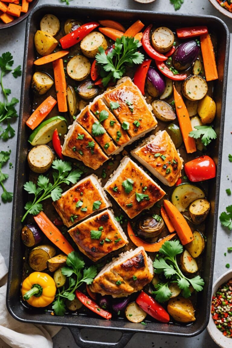 Miso Chicken Traybake