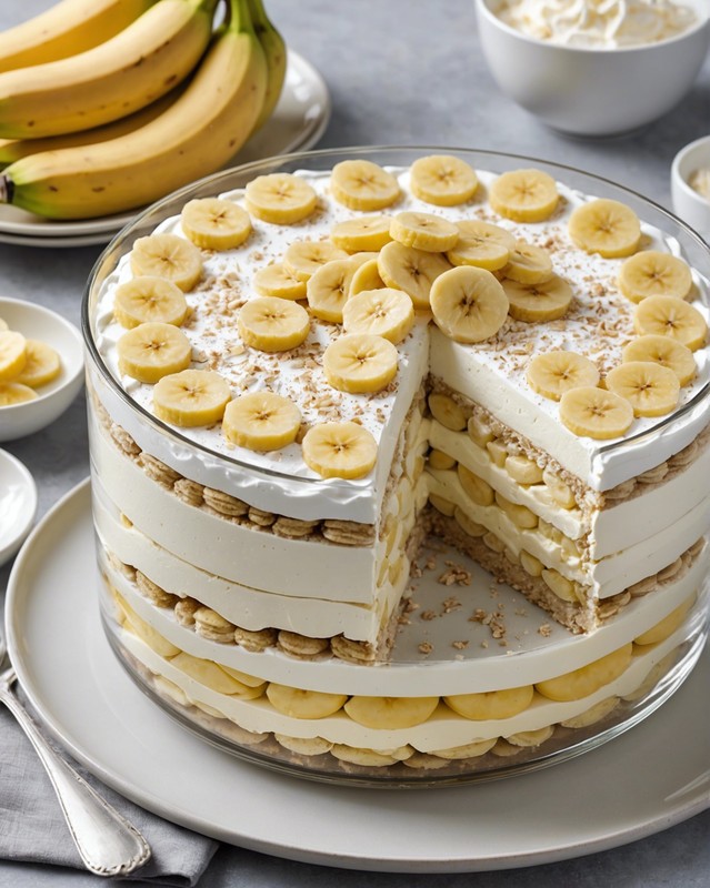 No Bake Banana Pudding