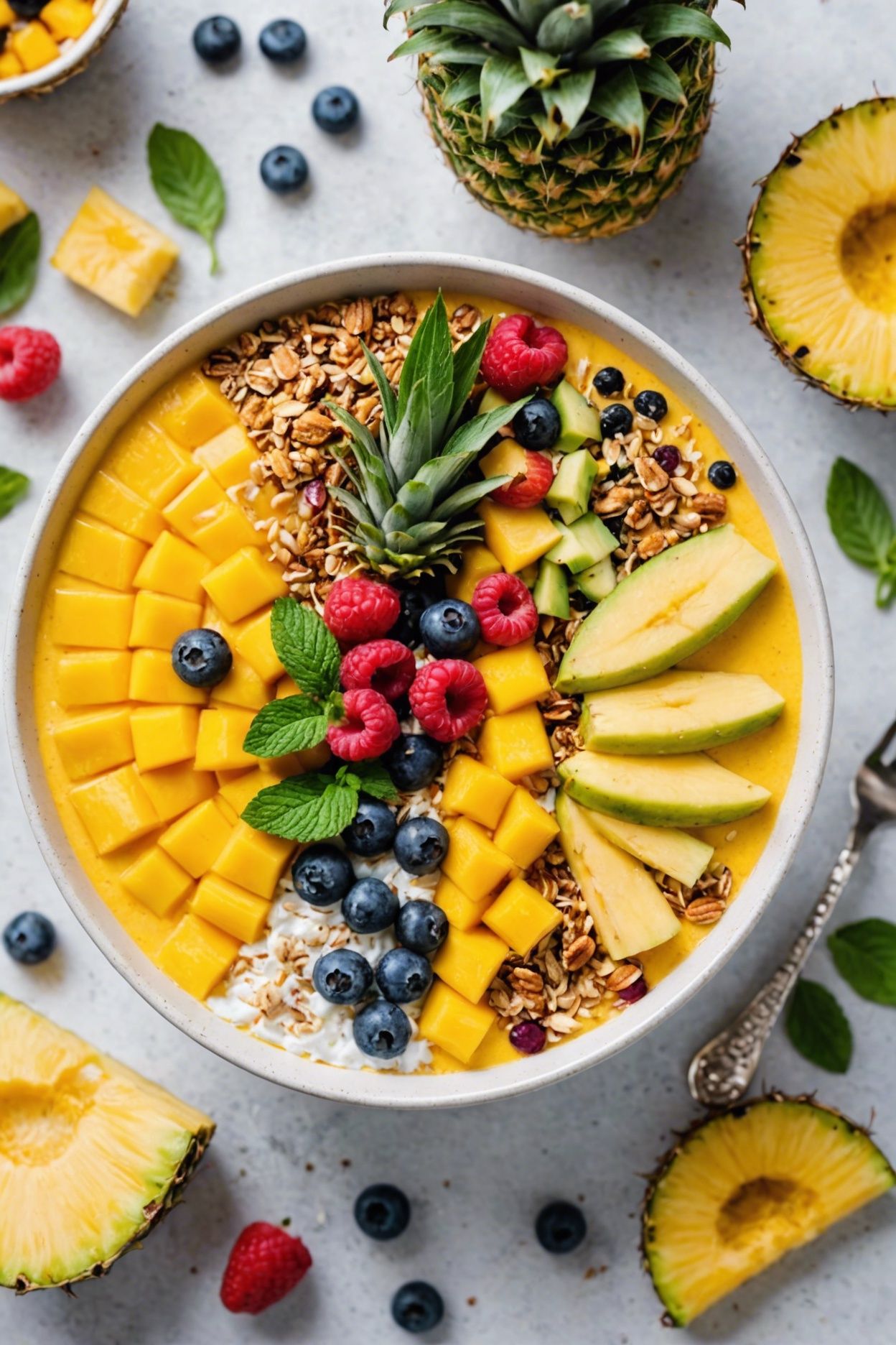 Pineapple Mango Smoothie Bowl