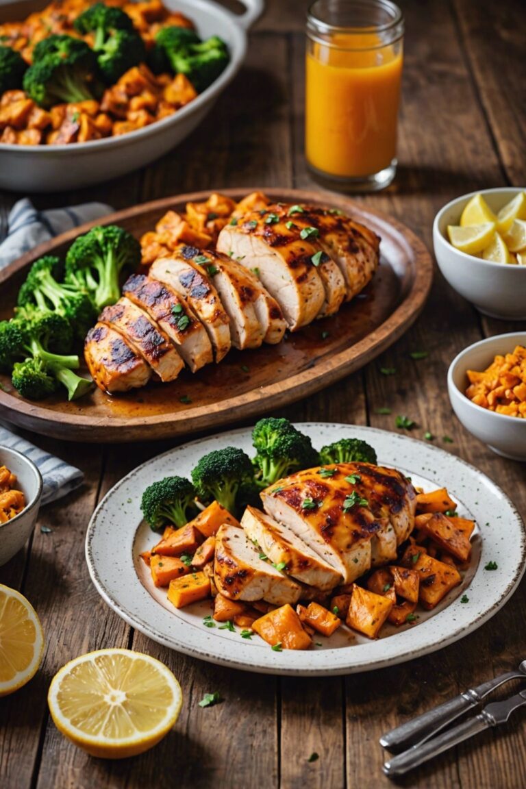 Piri Piri Chicken With Smashed Sweet Potatoes Broccoli