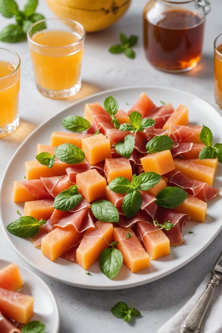 Prosciutto and Melon with Mint