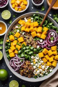 Quinoa Breakfast Bowl with Mango