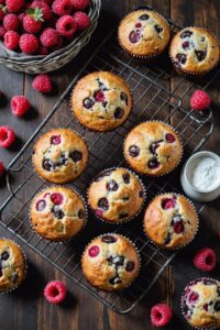 Raspberry and Chocolate Chip Muffins