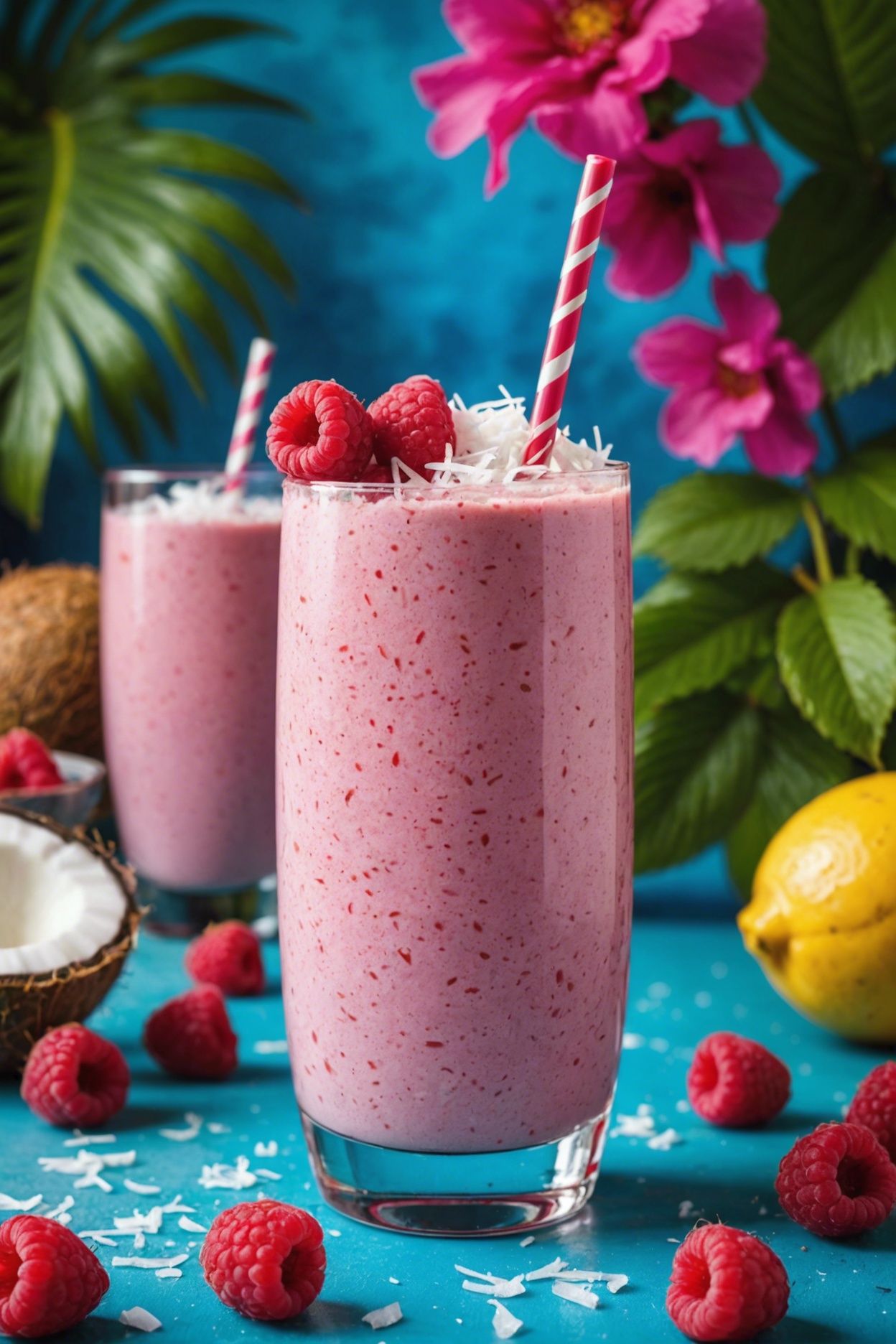 Raspberry Coconut Smoothie