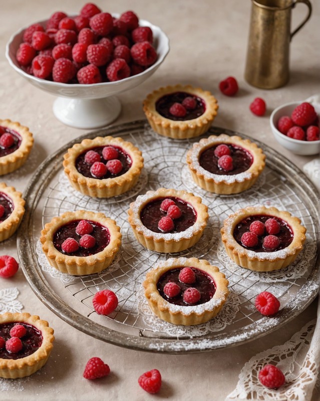 Raspberry Linzer Tarts