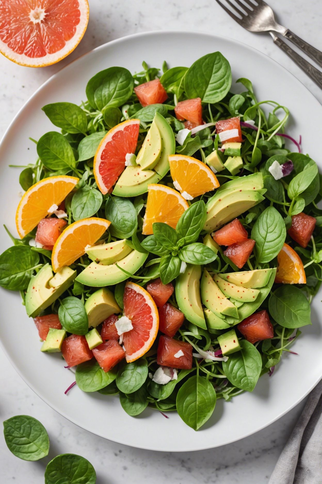 Refreshing Creamy Avocado And Citrus Salad Recipe Healthy And Vibrant