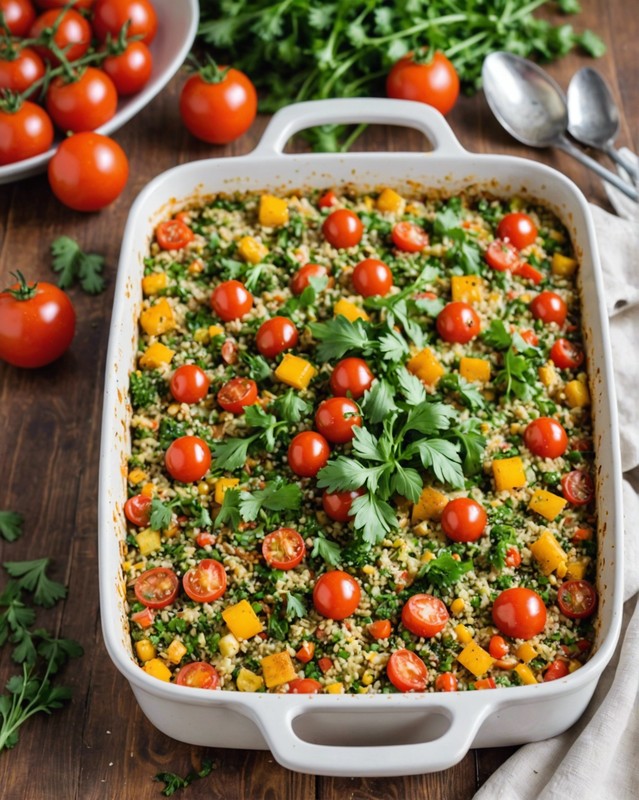 Roasted Vegetable Quinoa Casserole