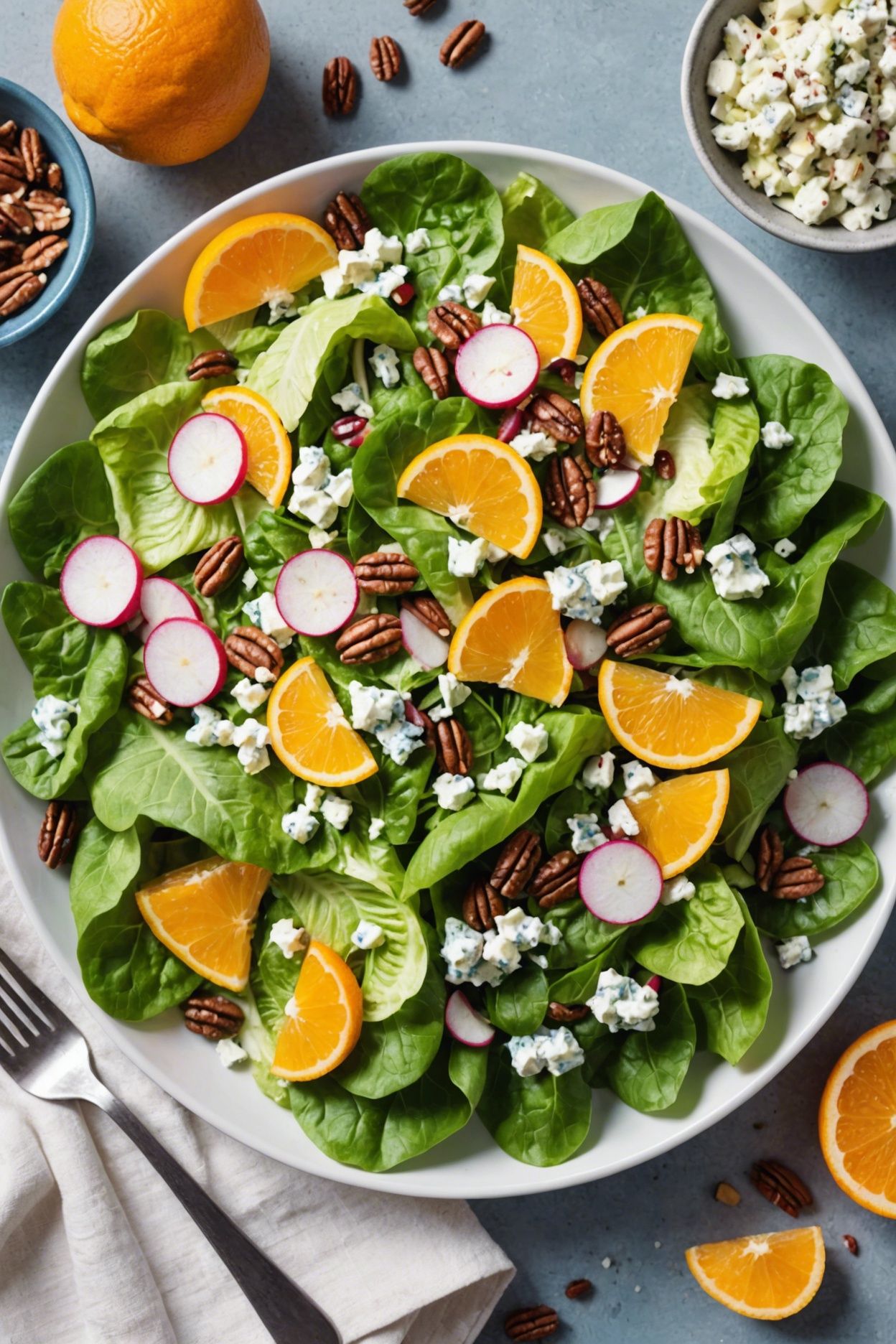 Romaine Salad With Oranges And Radishes