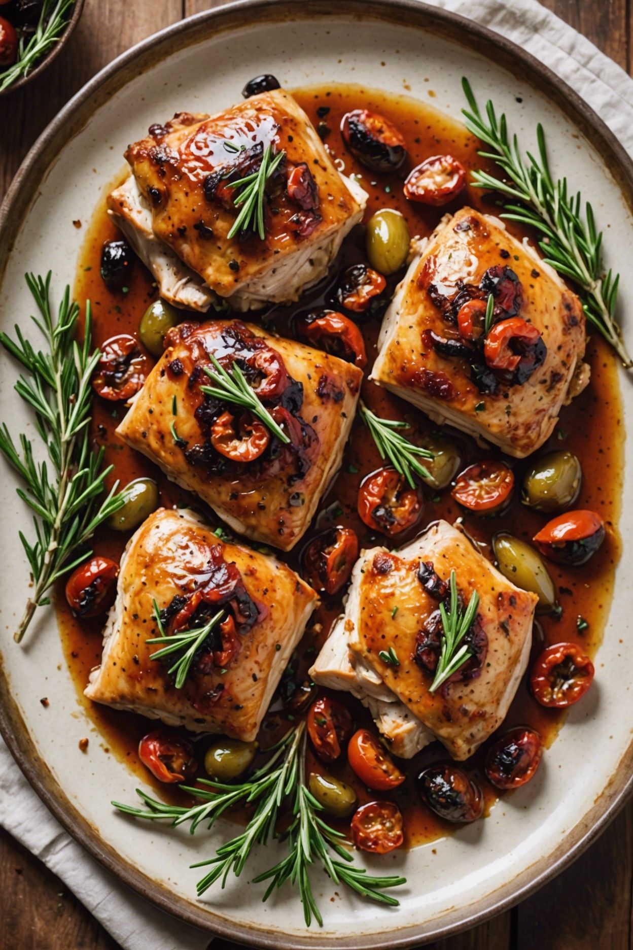 Savory Sun Dried Tomato Chicken Thighs