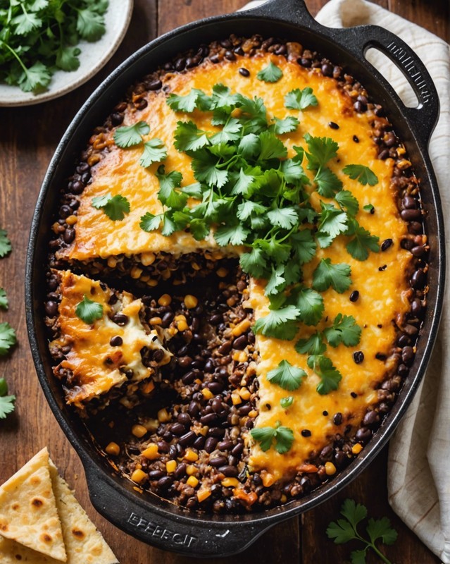 Southwestern Black Bean Casserole