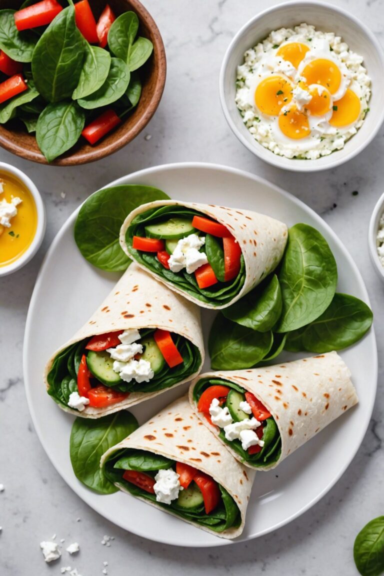 Spinach and Egg White Wrap