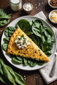 Spinach and Feta Omelette