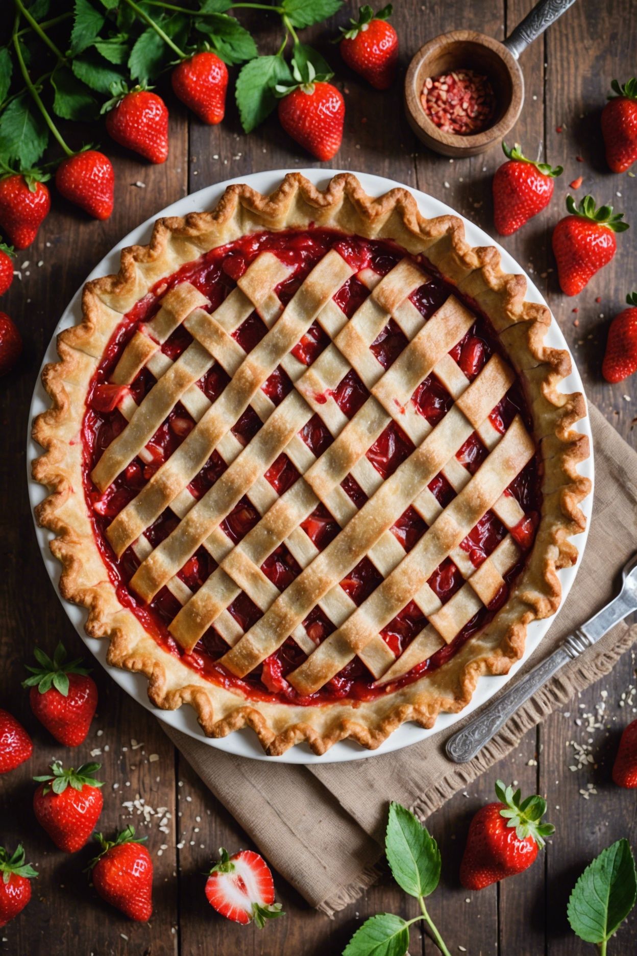 strawberry rhubarb pie recipe