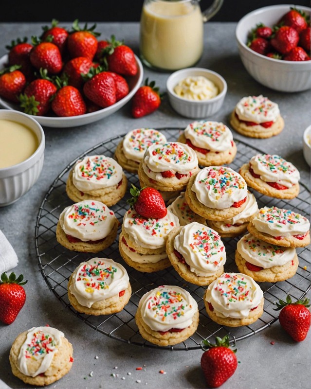 Strawberry Shortcake Cookies