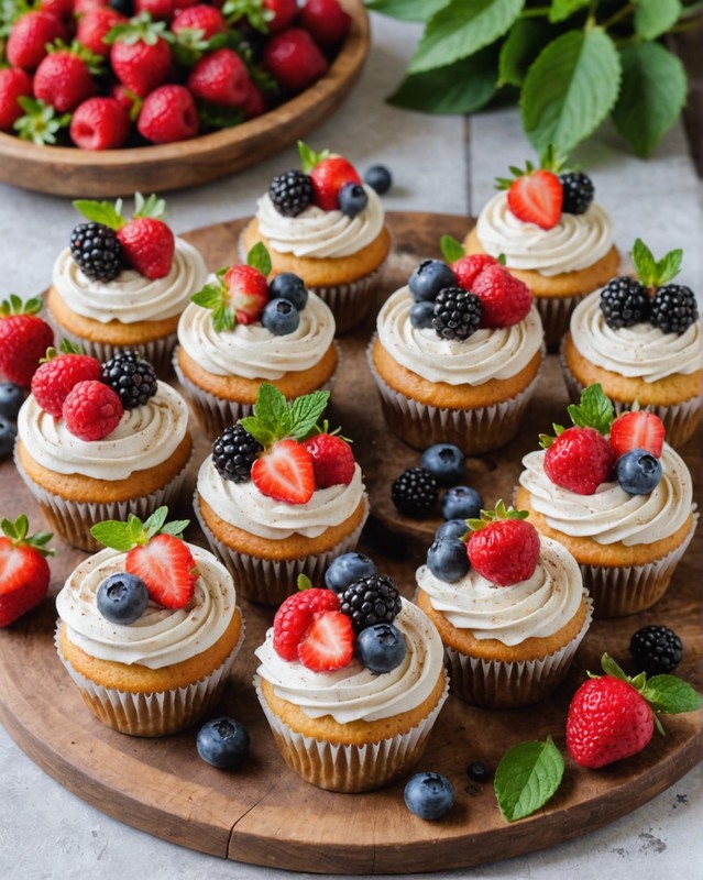 Summer Berry Bliss Cupcakes