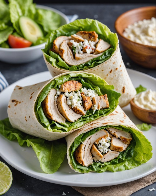 Summer Chicken Caesar Wraps