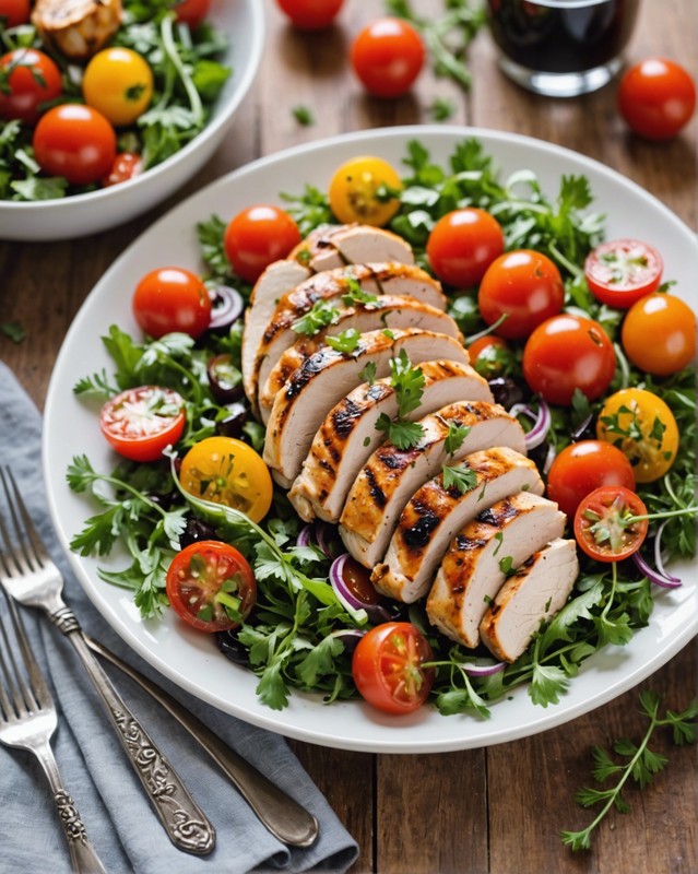 Summer Garden Salad with Grilled Chicken